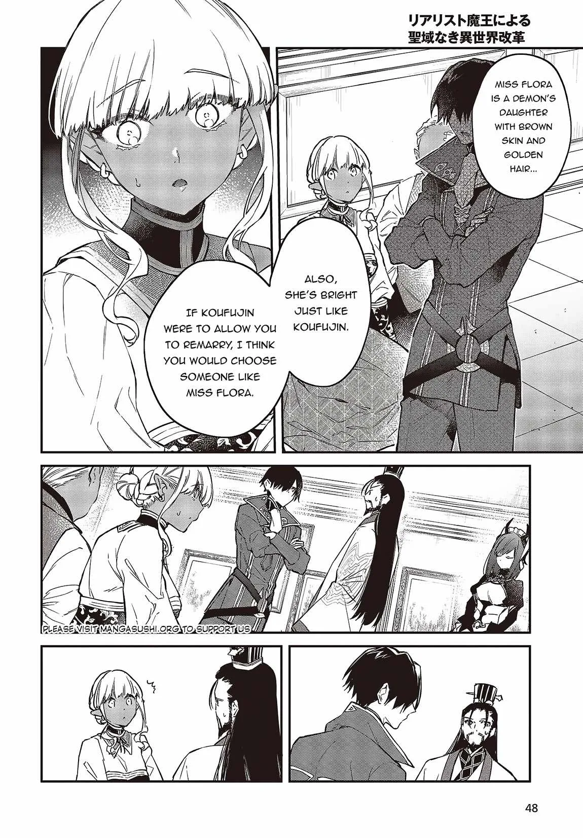 Realist Maou Niyoru Seiiki Naki Isekai Kaikaku Chapter 49 page 11