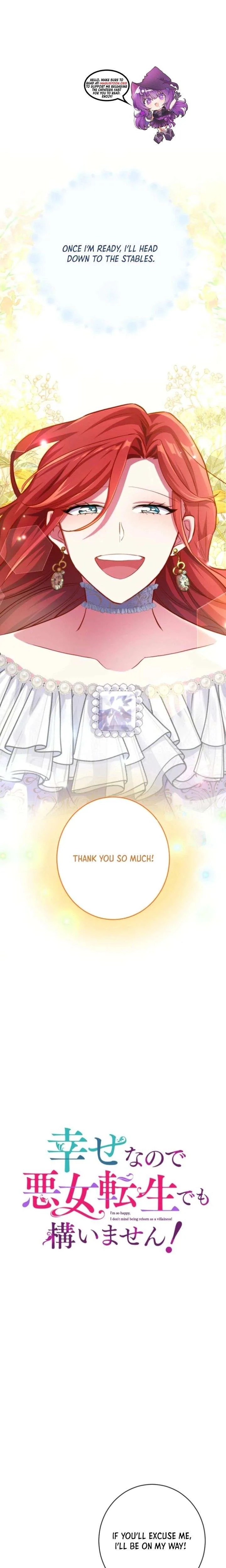 I’m So Happy, I Don’t Mind Being Reborn as a Villainess! Chapter 6 page 1