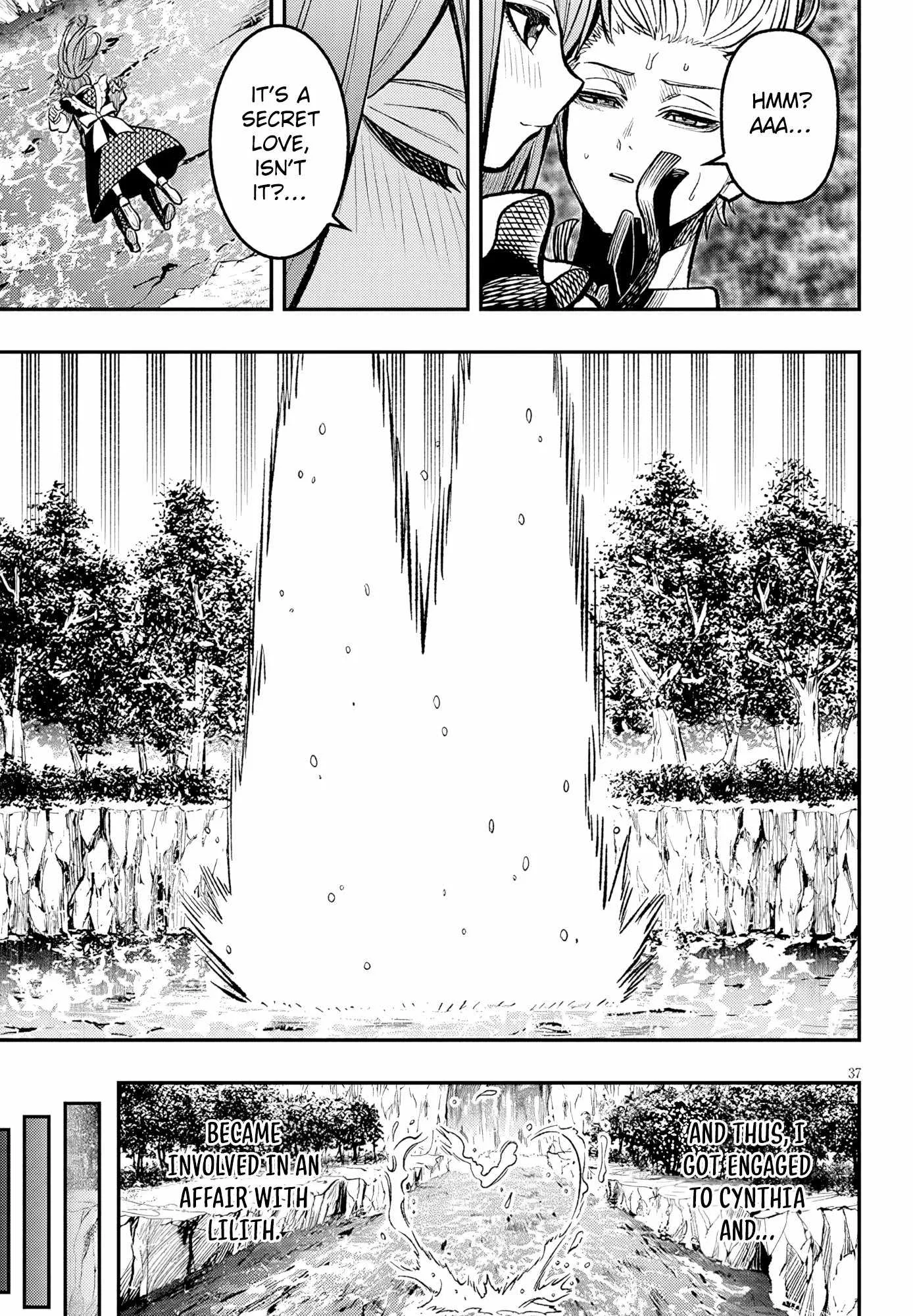 Taida na Akujoku Kizoku ni Tensei shita Ore, Scenario o Bukkowashitara Kikakugai no Maryoku de Saikyou ni Natta Chapter 4 page 38