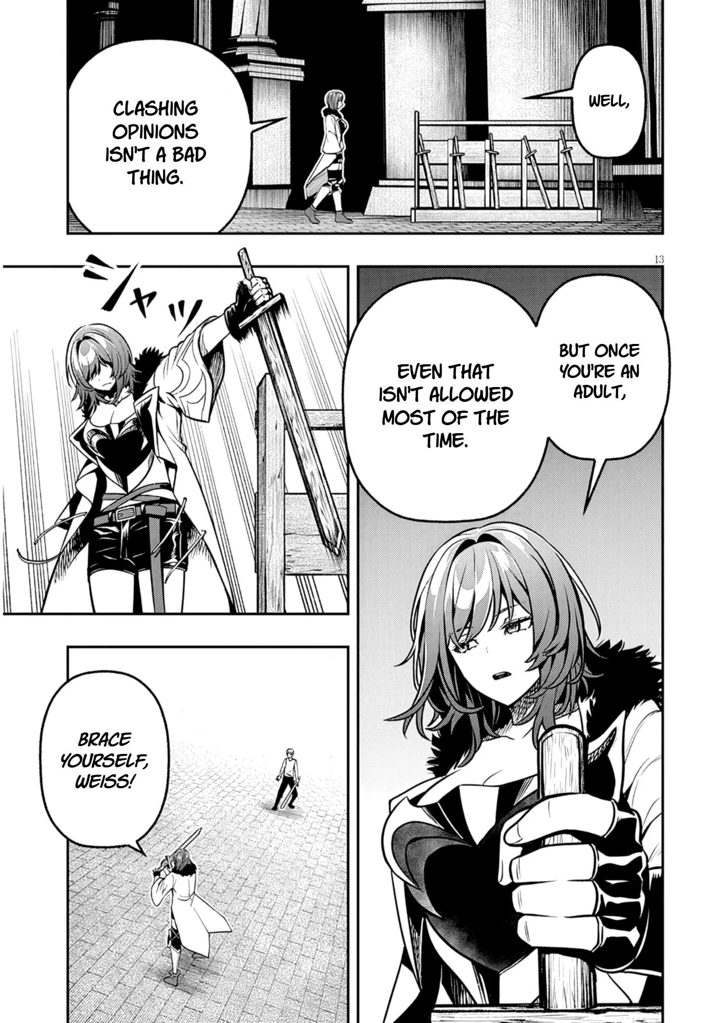 Taida na Akujoku Kizoku ni Tensei shita Ore, Scenario o Bukkowashitara Kikakugai no Maryoku de Saikyou ni Natta Chapter 17.1 page 13
