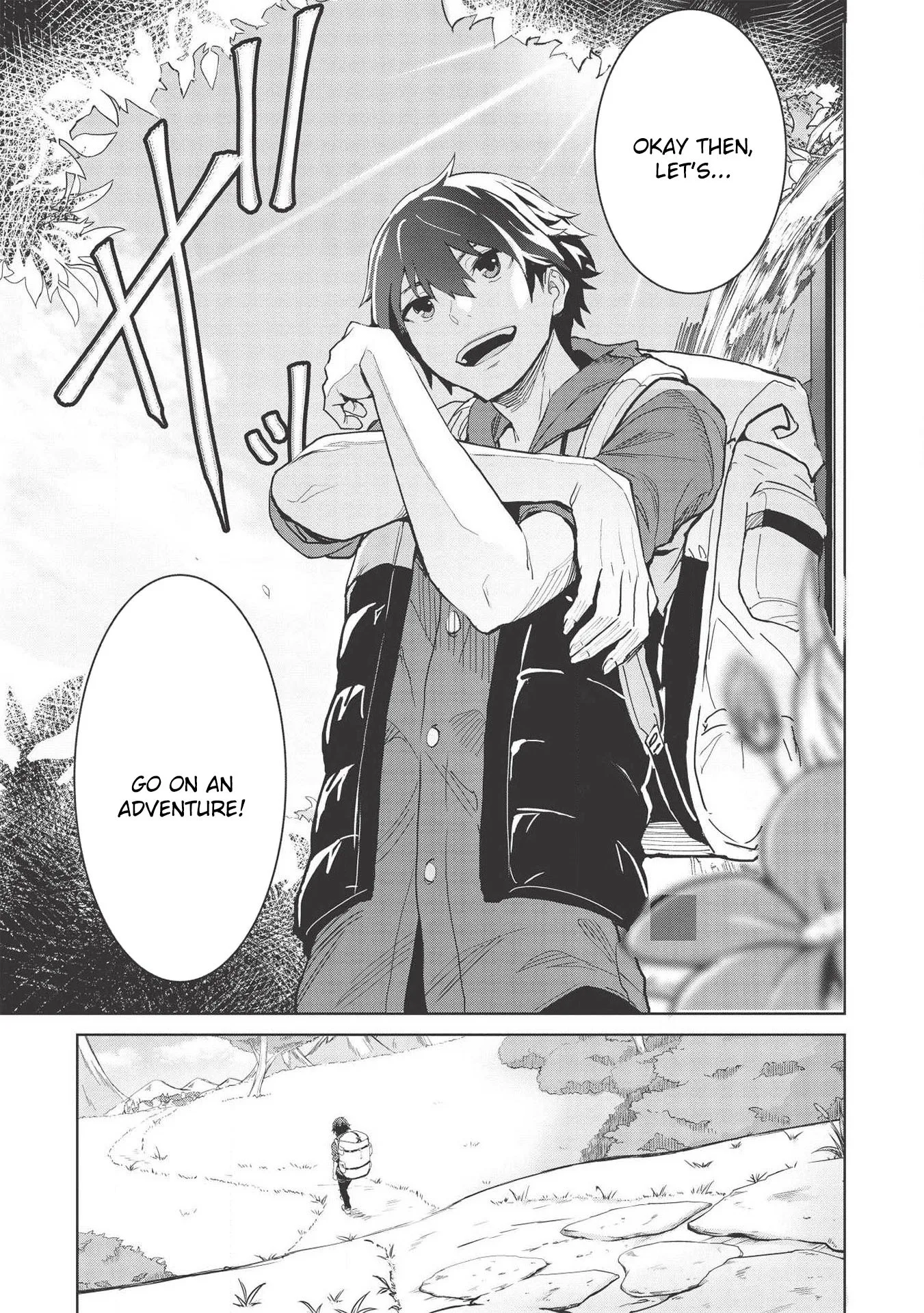 Itsudemo Jitaku Ni Kaerareru Ore Wa, Isekai De Gyoushounin O Hajimemashita Chapter 1 page 15