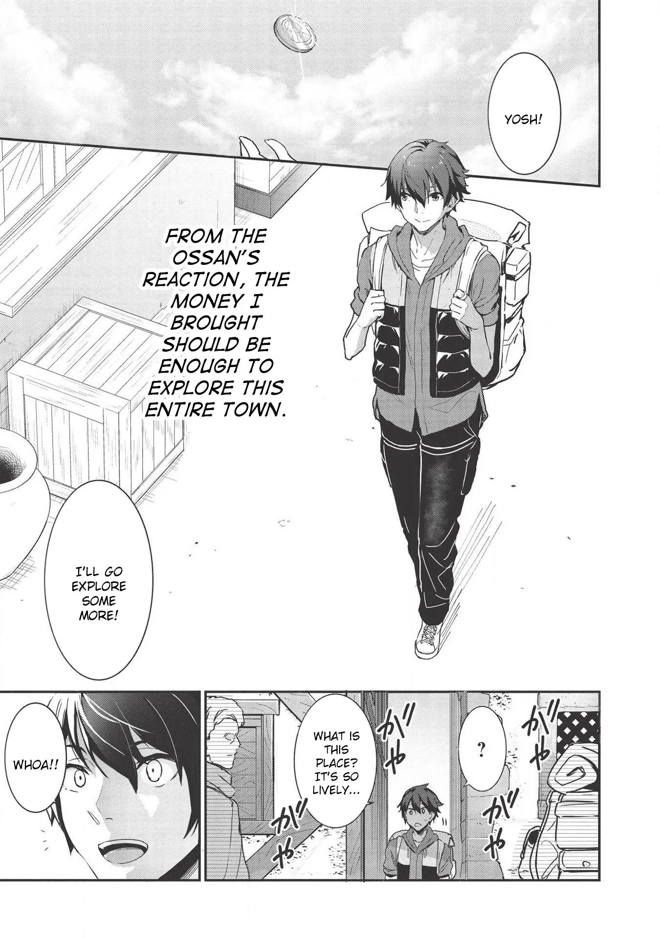 Itsudemo Jitaku Ni Kaerareru Ore Wa, Isekai De Gyoushounin O Hajimemashita Chapter 1 page 25