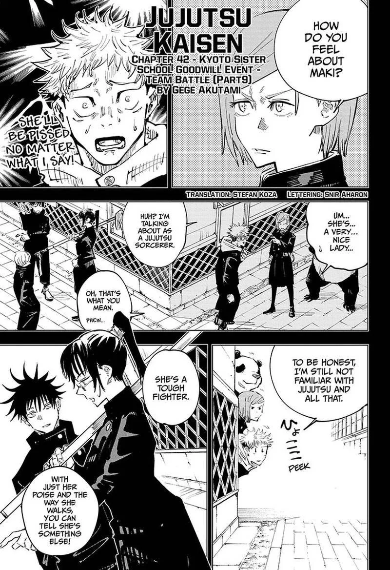 JUJUTSU KAISEN Chapter 42 page 2