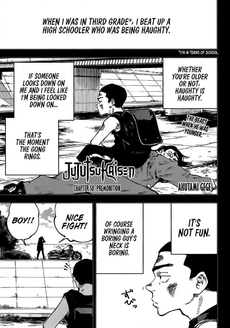 JUJUTSU KAISEN Chapter 50 page 2