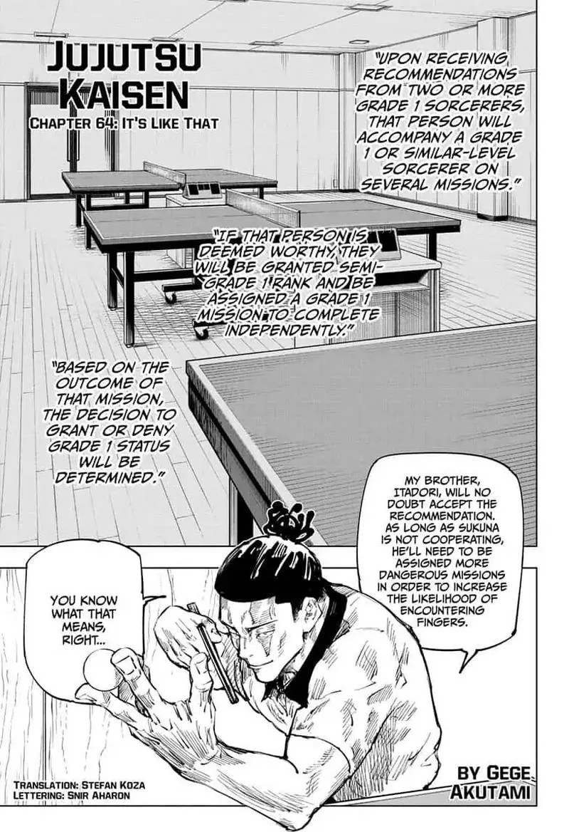 JUJUTSU KAISEN Chapter 64 page 2