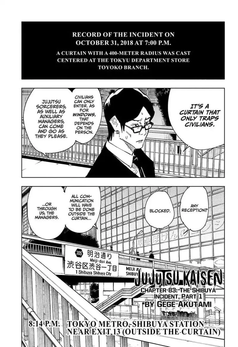 JUJUTSU KAISEN Chapter 83 page 2