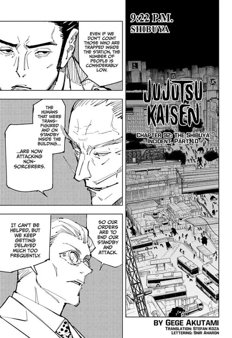 JUJUTSU KAISEN Chapter 92 page 2