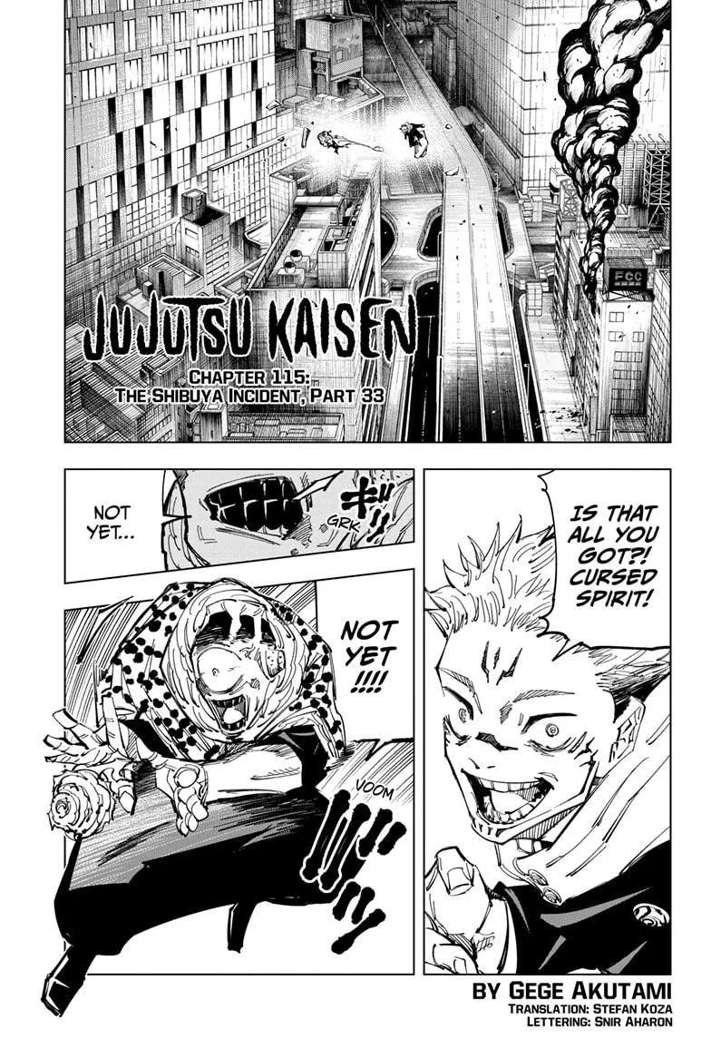 JUJUTSU KAISEN Chapter 115 page 2