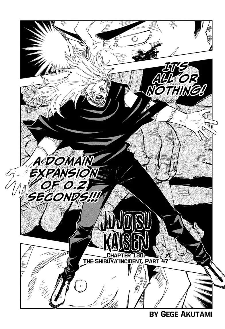JUJUTSU KAISEN Chapter 130 page 2