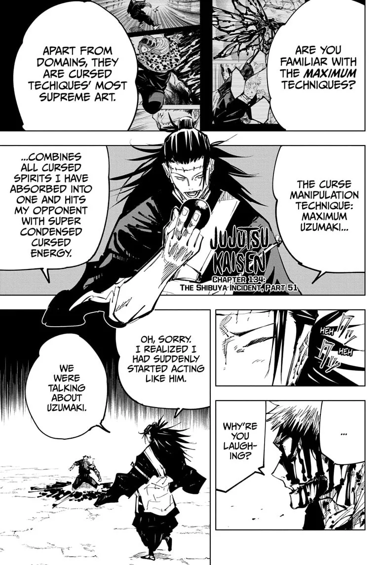 JUJUTSU KAISEN Chapter 134 page 2
