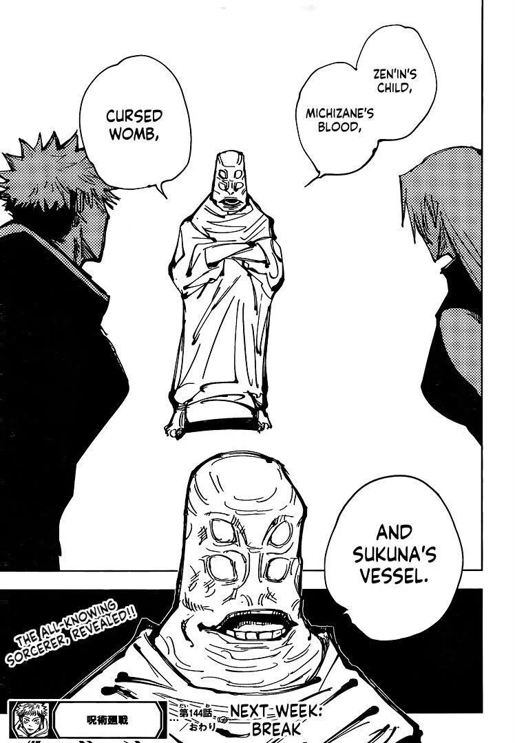 JUJUTSU KAISEN Chapter 144 page 20