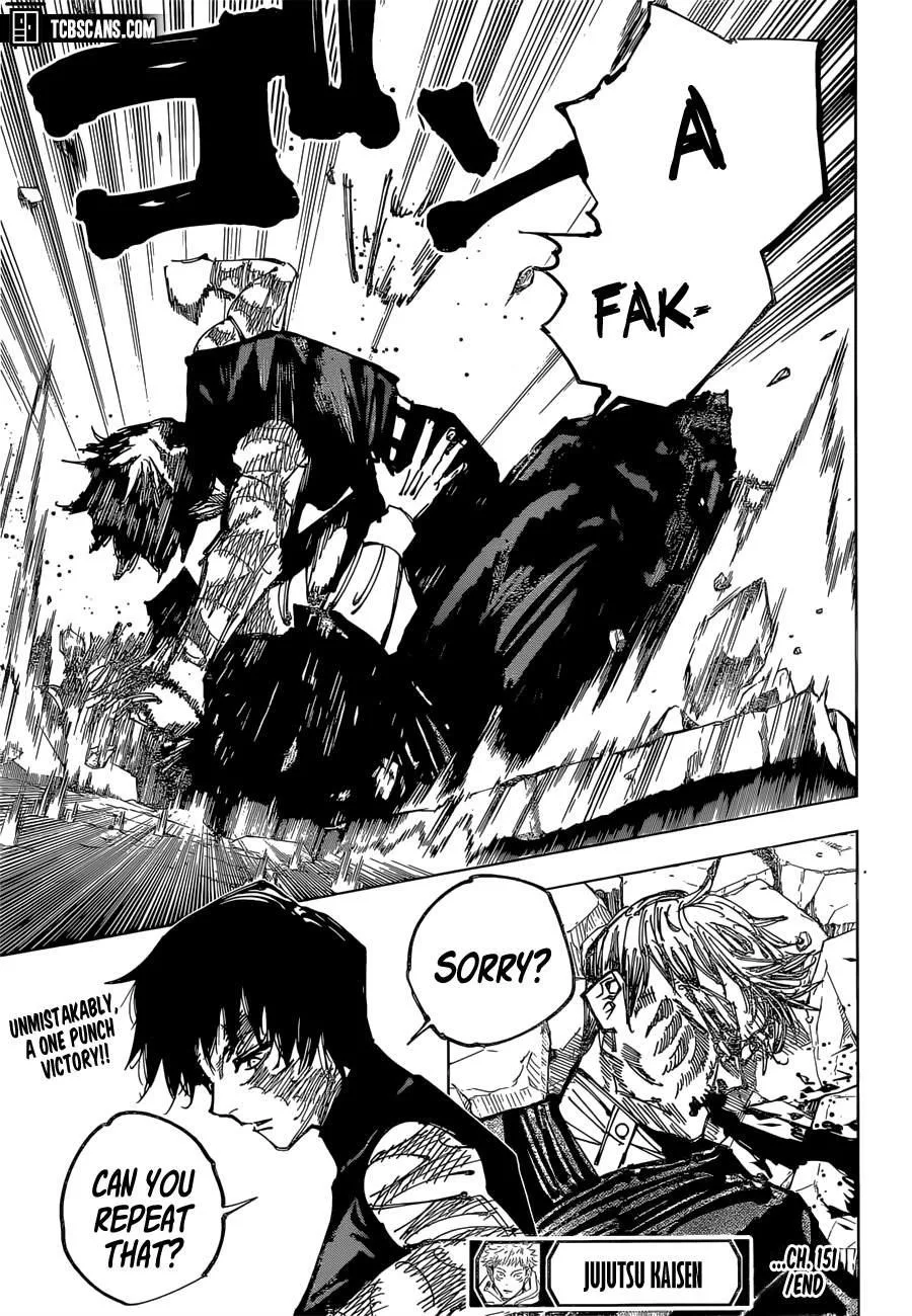 JUJUTSU KAISEN Chapter 151 page 17