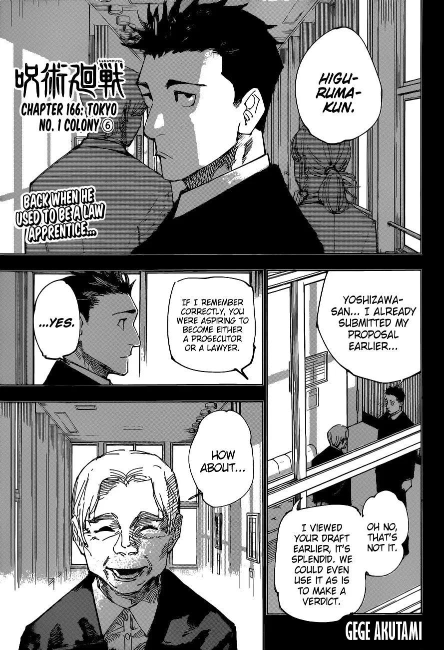 JUJUTSU KAISEN Chapter 166 page 2