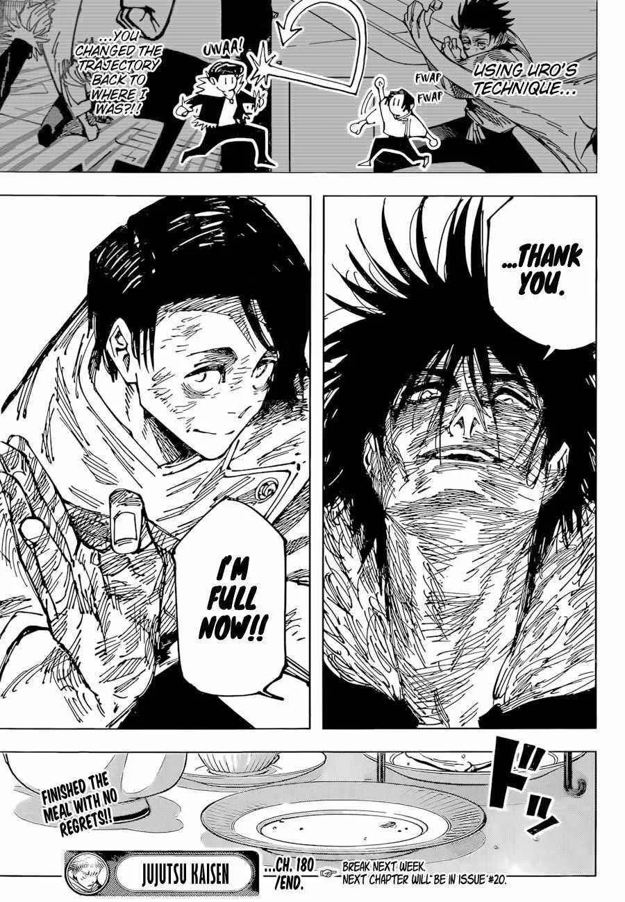 JUJUTSU KAISEN Chapter 180 page 17