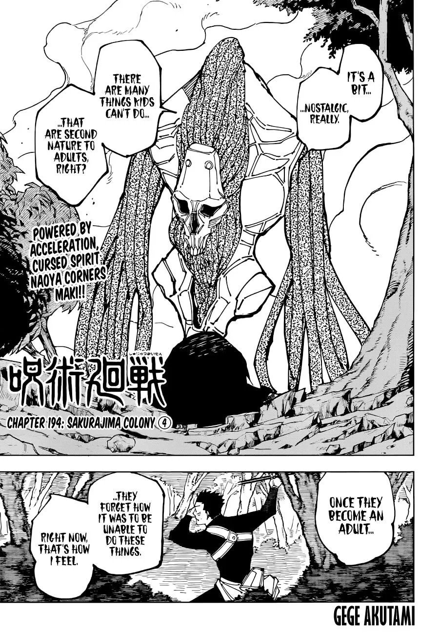 JUJUTSU KAISEN Chapter 194 page 2