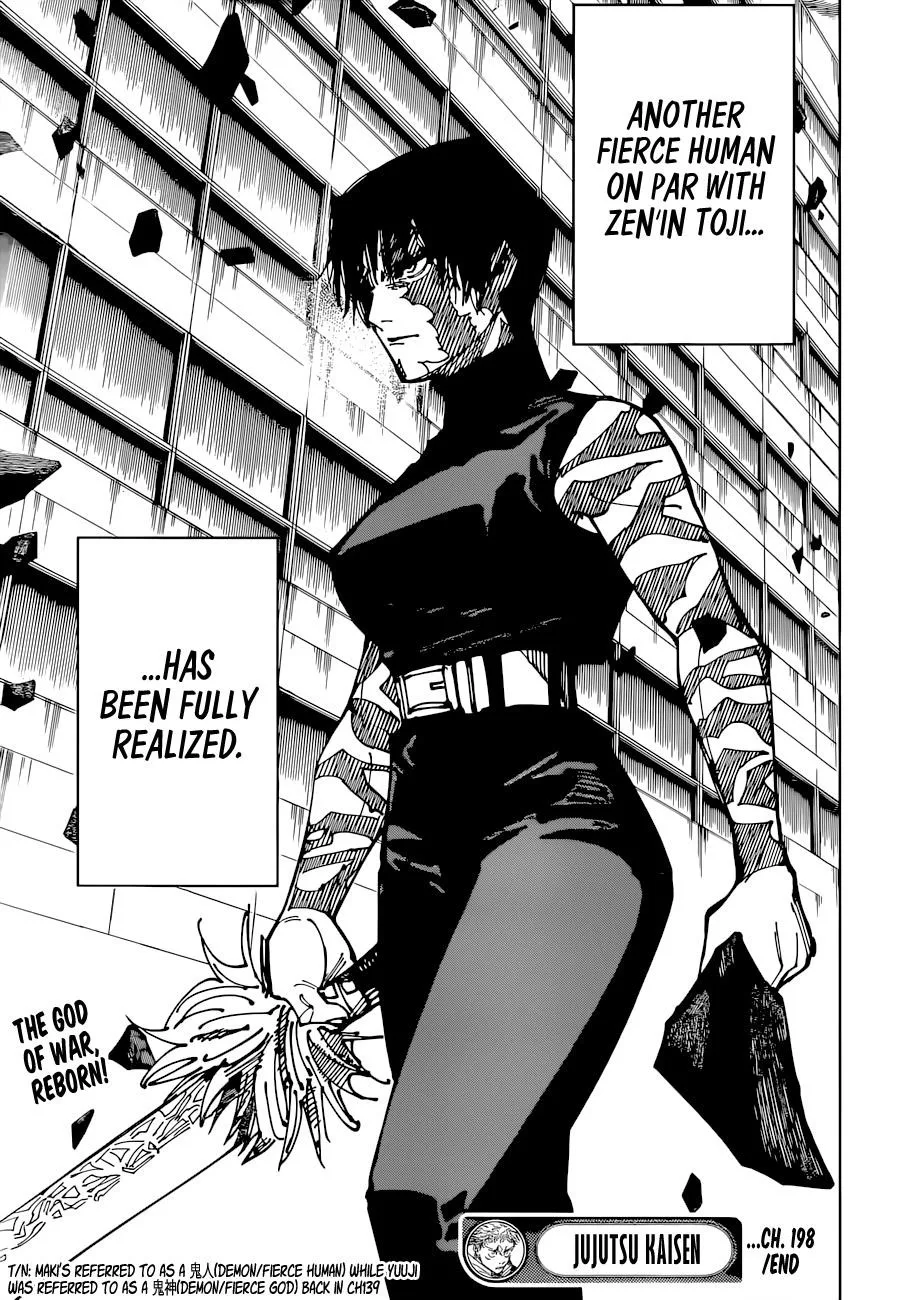 JUJUTSU KAISEN Chapter 198 page 19