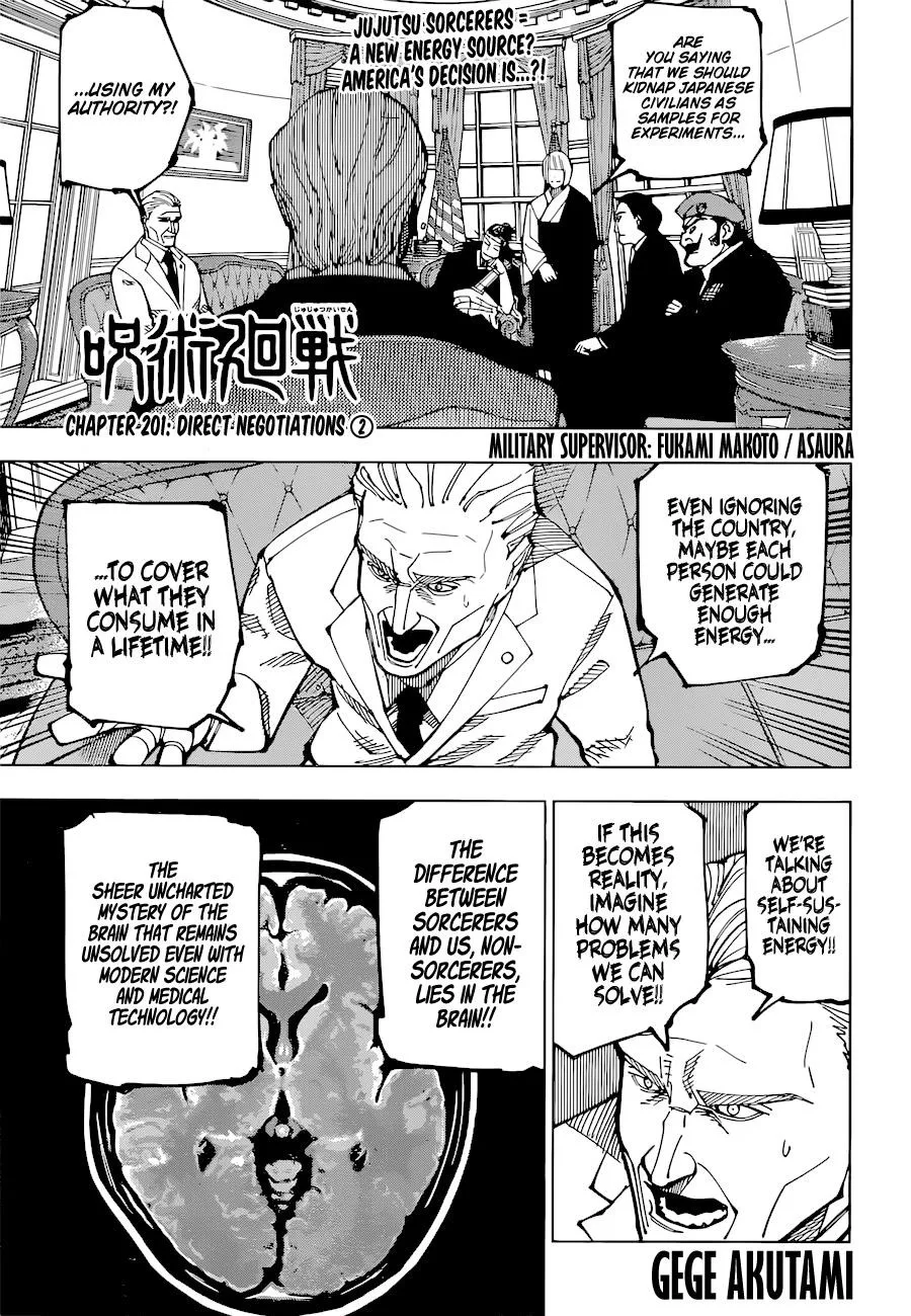 JUJUTSU KAISEN Chapter 201 page 2
