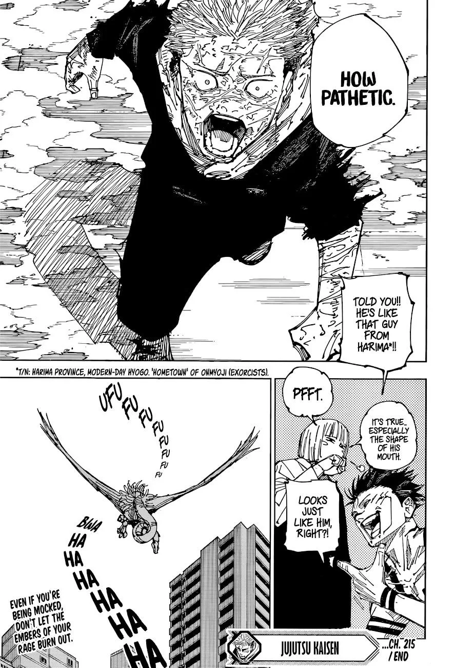 JUJUTSU KAISEN Chapter 215 page 20
