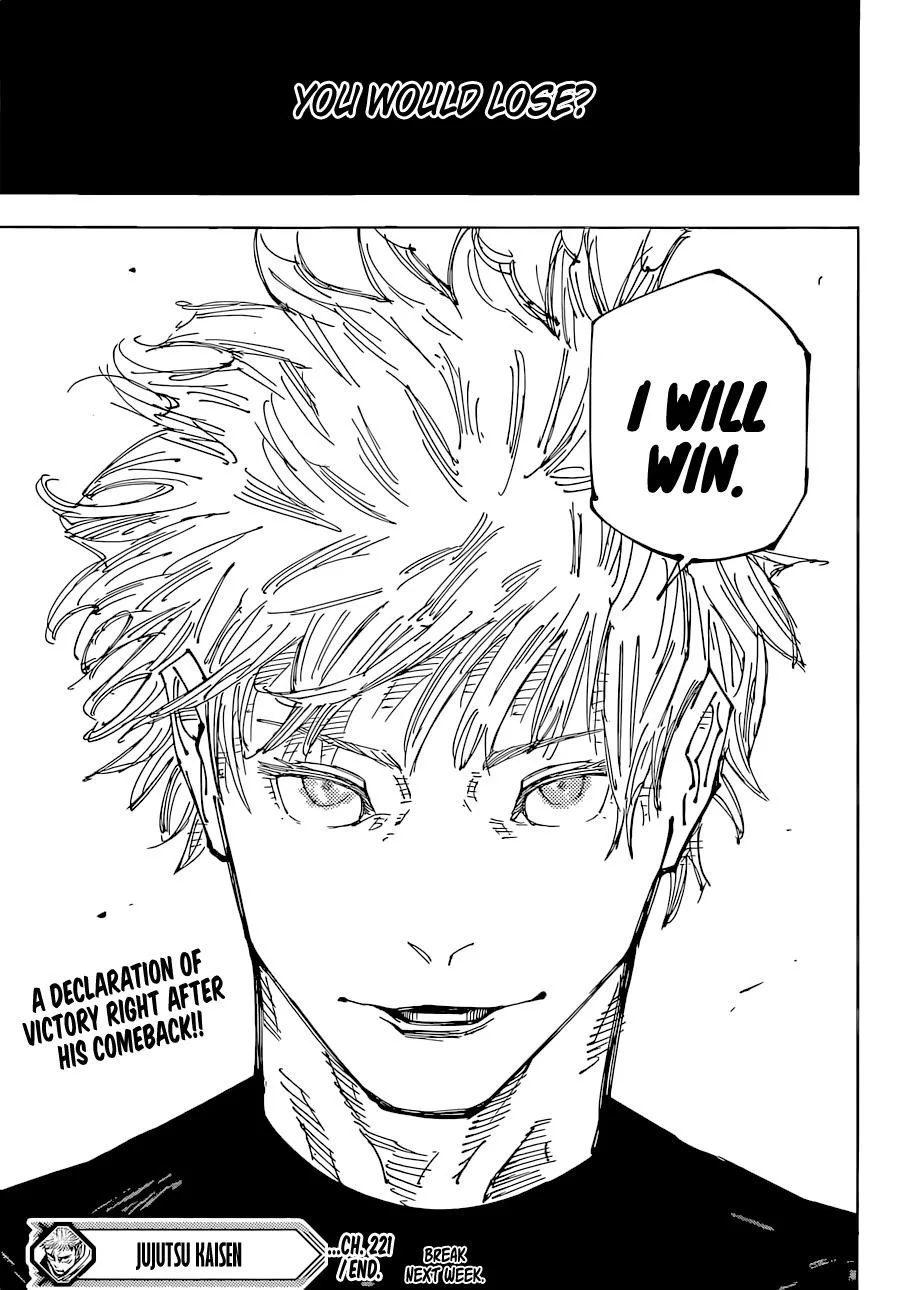 JUJUTSU KAISEN Chapter 221 page 19