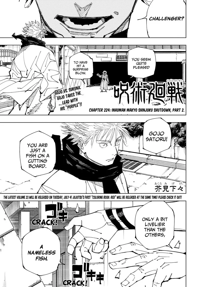 JUJUTSU KAISEN Chapter 224 page 2