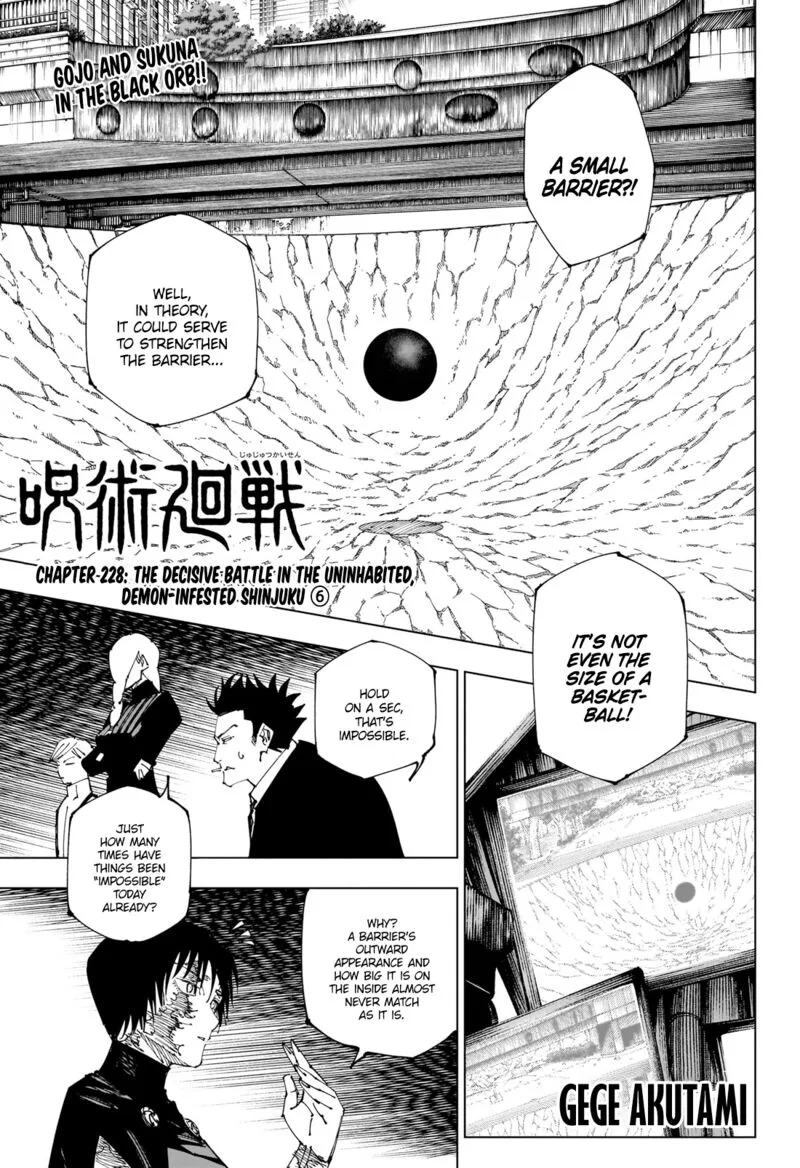 JUJUTSU KAISEN Chapter 228 page 2