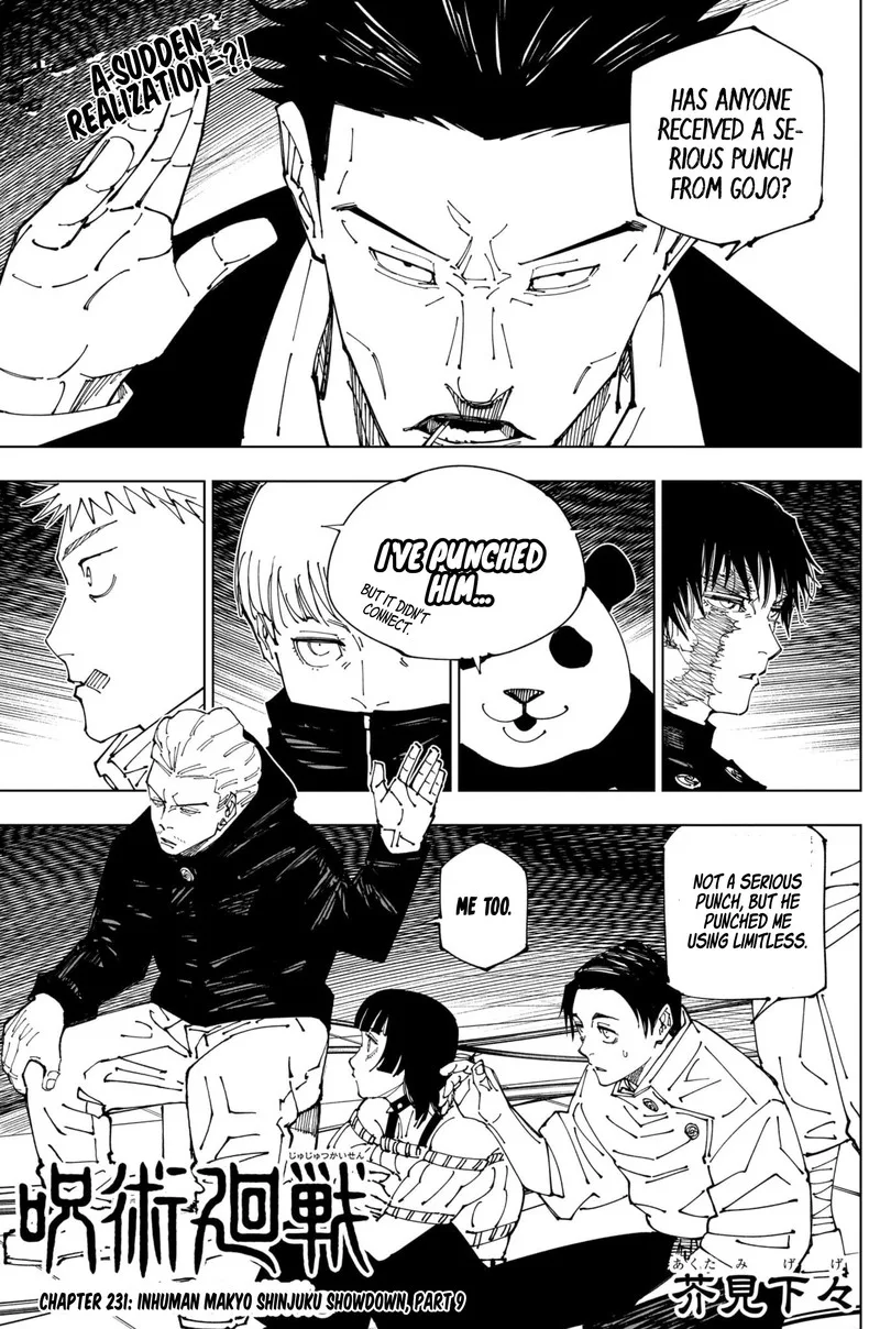 JUJUTSU KAISEN Chapter 231 page 2