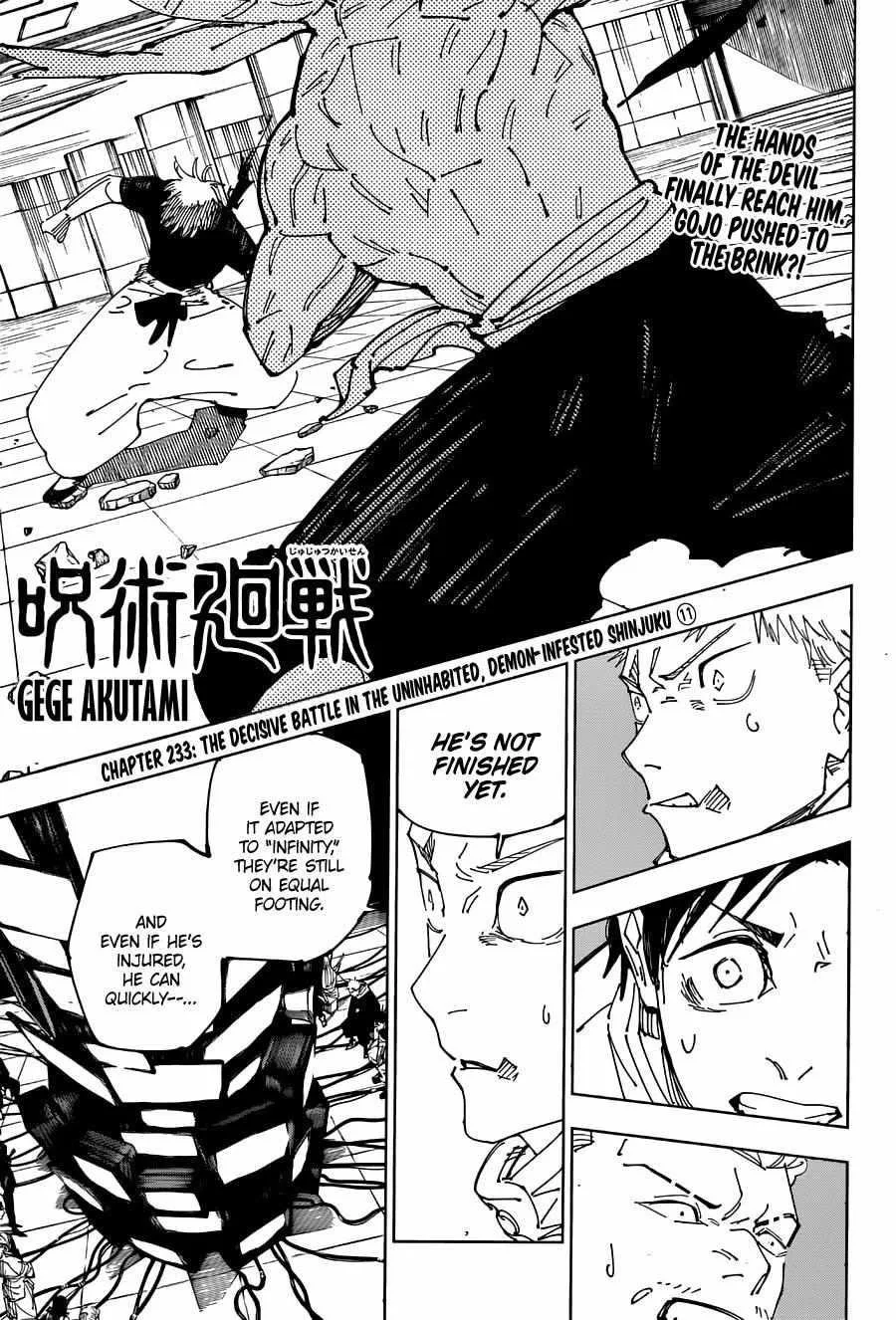 JUJUTSU KAISEN Chapter 233 page 2