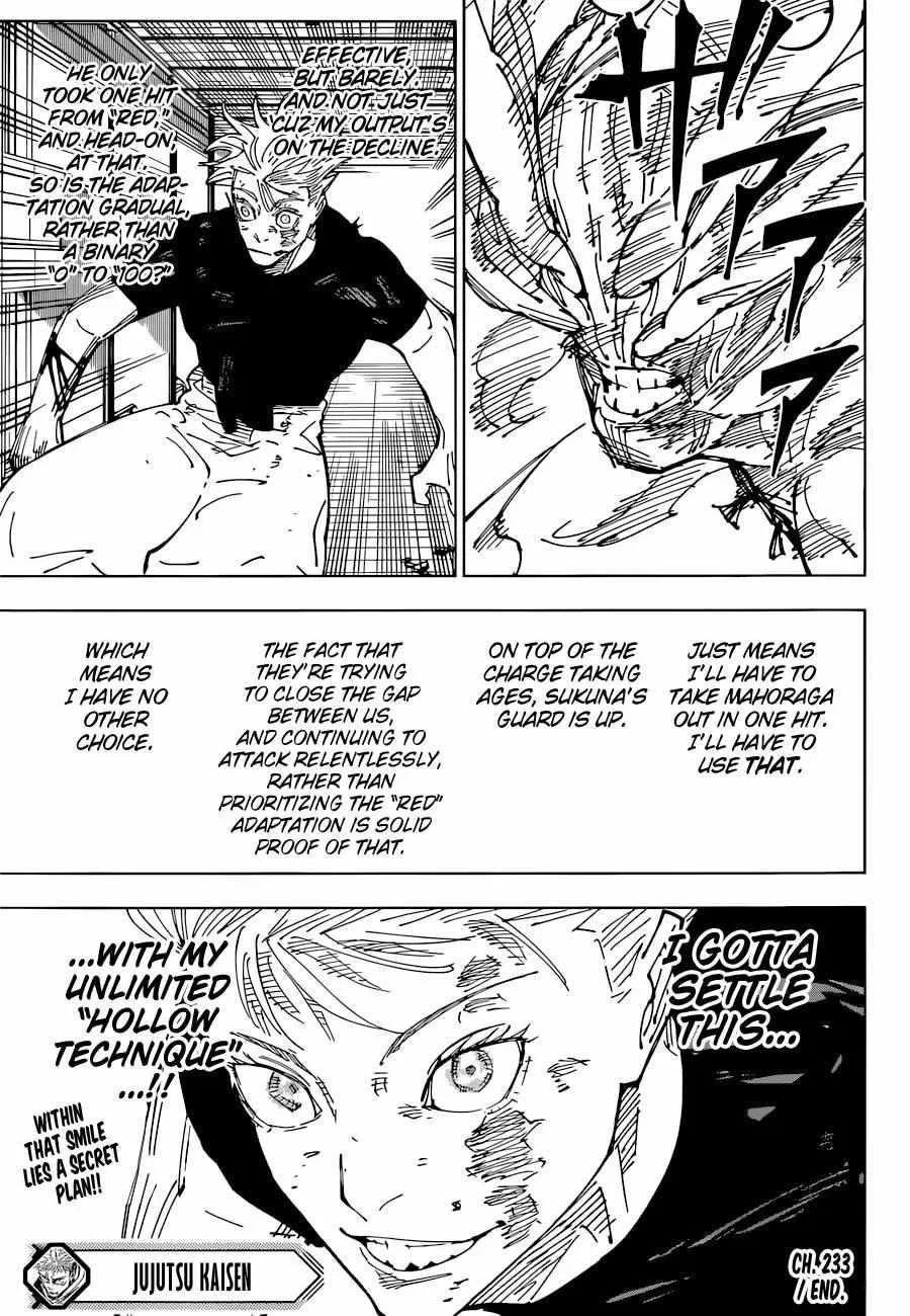 JUJUTSU KAISEN Chapter 233 page 20