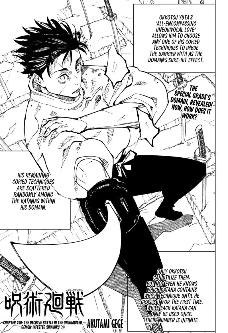JUJUTSU KAISEN Chapter 250 page 2