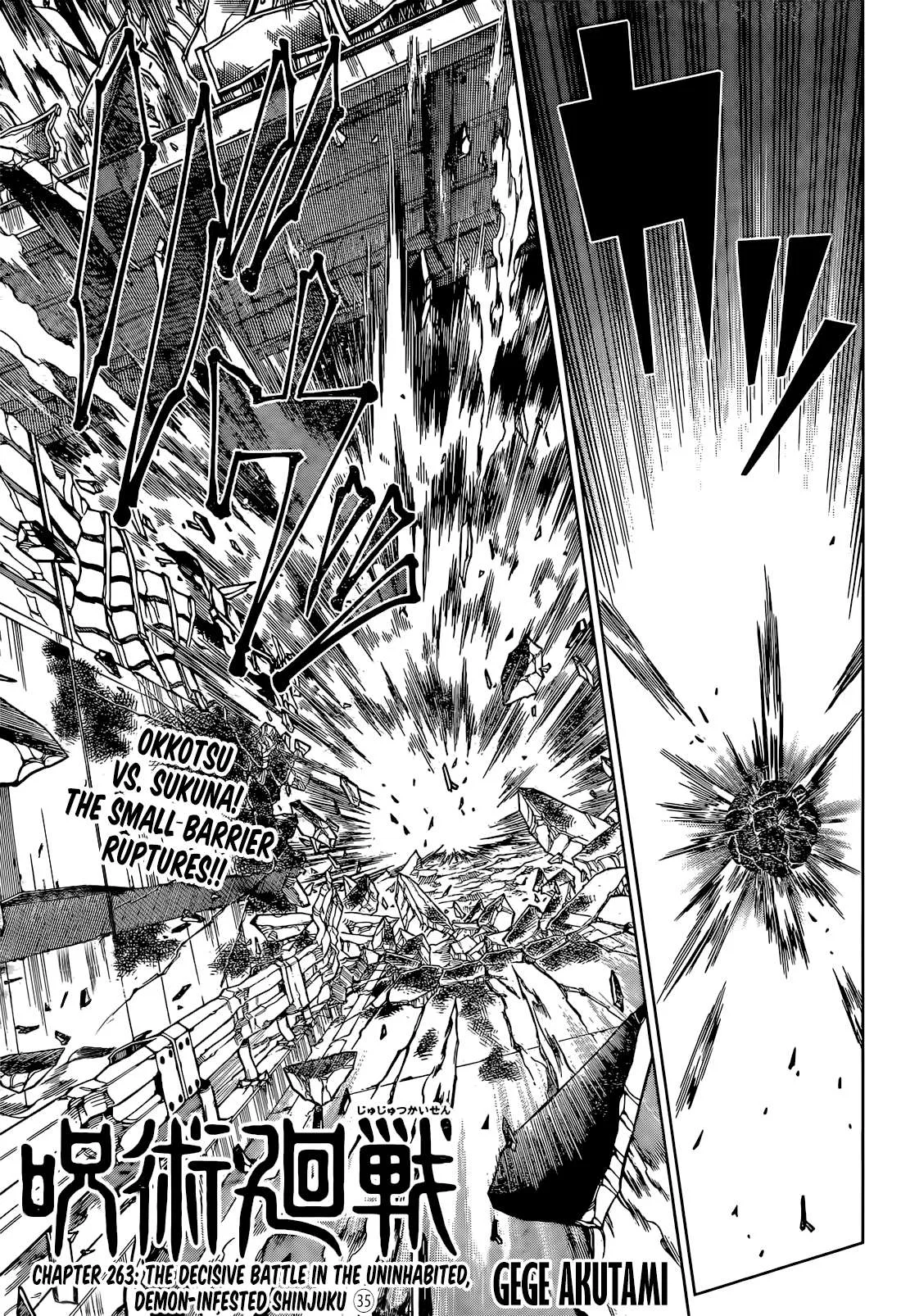 JUJUTSU KAISEN Chapter 263 page 2