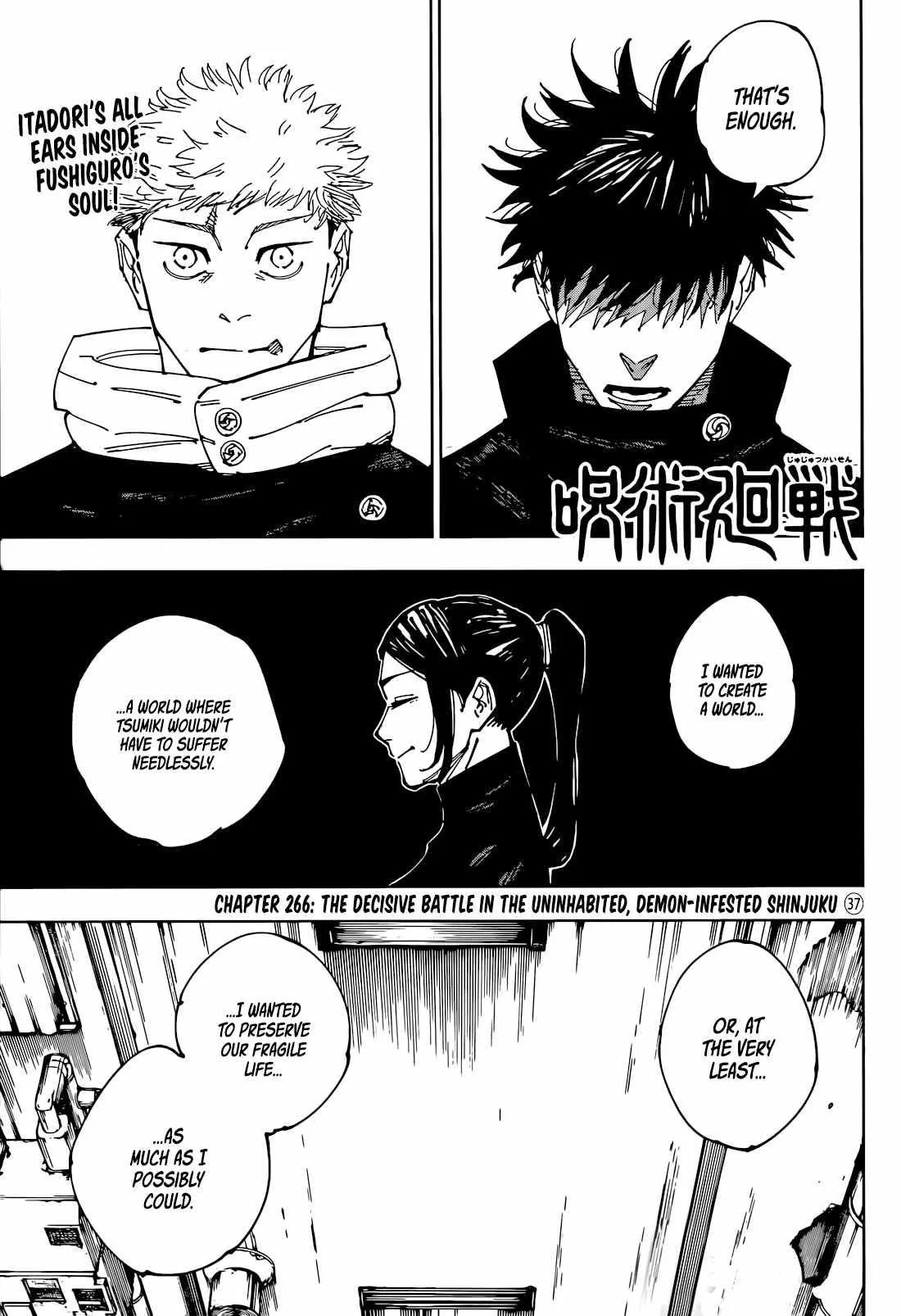 JUJUTSU KAISEN Chapter 266 page 2