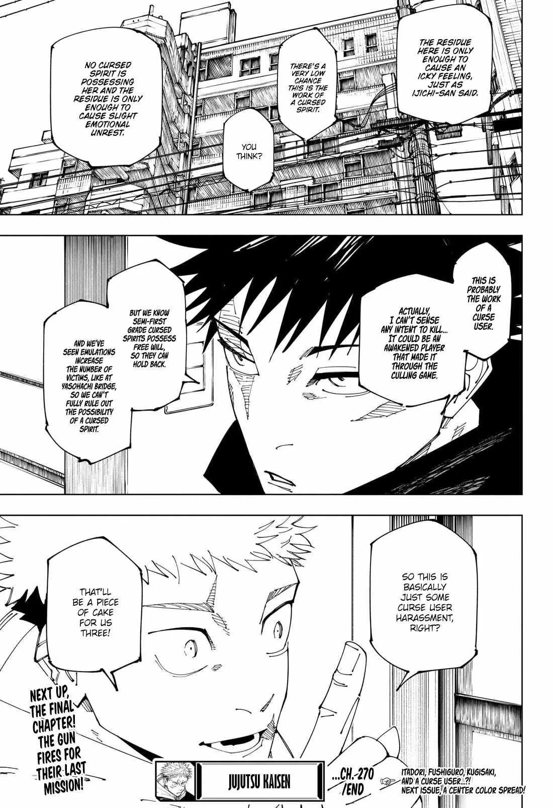 JUJUTSU KAISEN Chapter 270 page 20