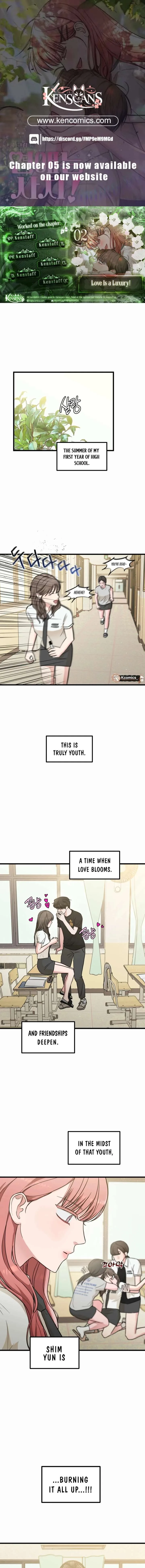 Love Is a Luxury! Chapter 2 page 2