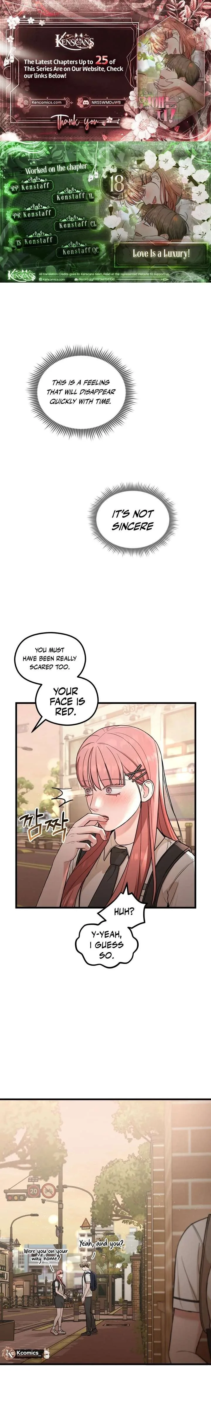 Love Is a Luxury! Chapter 18 page 1