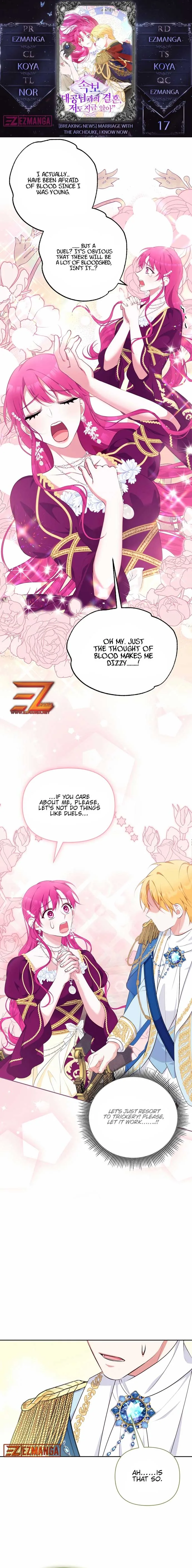 Marriage with the Archduke, I Know Now Chapter 17 page 2