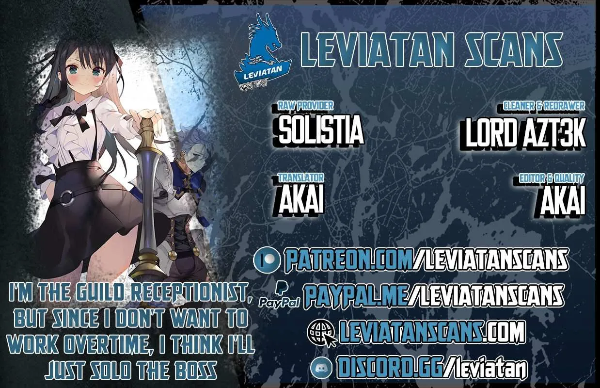 I’m the guild receptionist, but since I don’t want to work overtime, I think I’ll just solo the boss Chapter 2 page 1