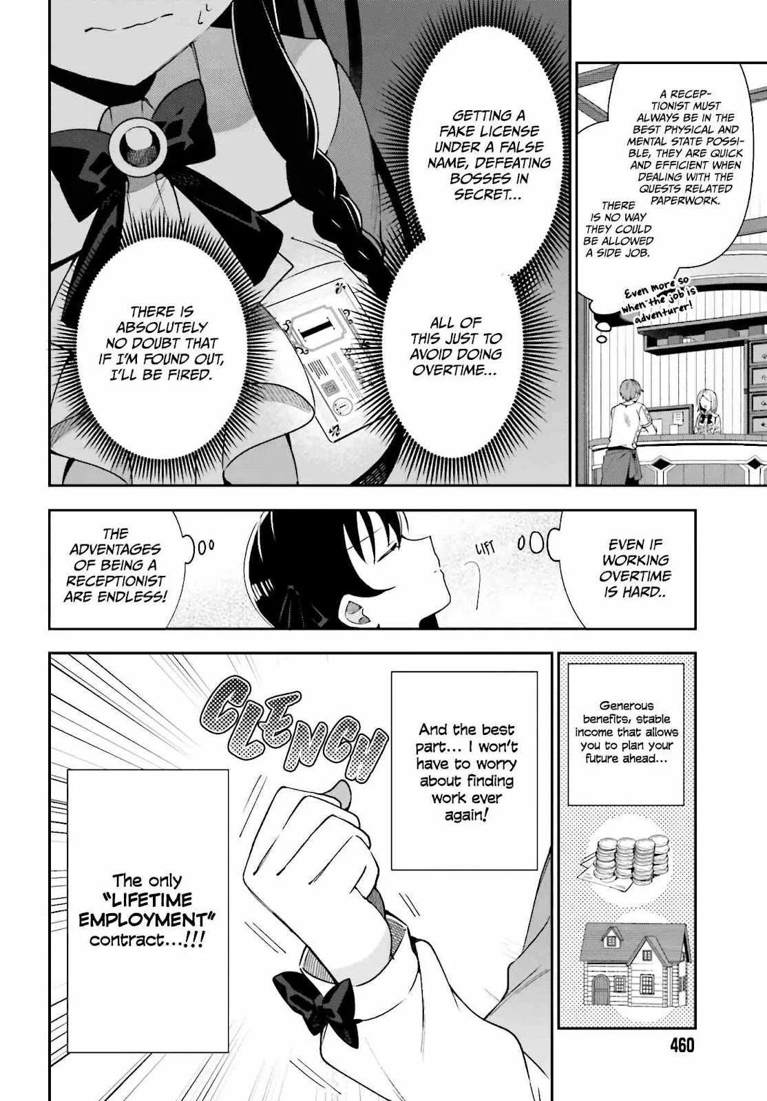 I’m the guild receptionist, but since I don’t want to work overtime, I think I’ll just solo the boss Chapter 2 page 9