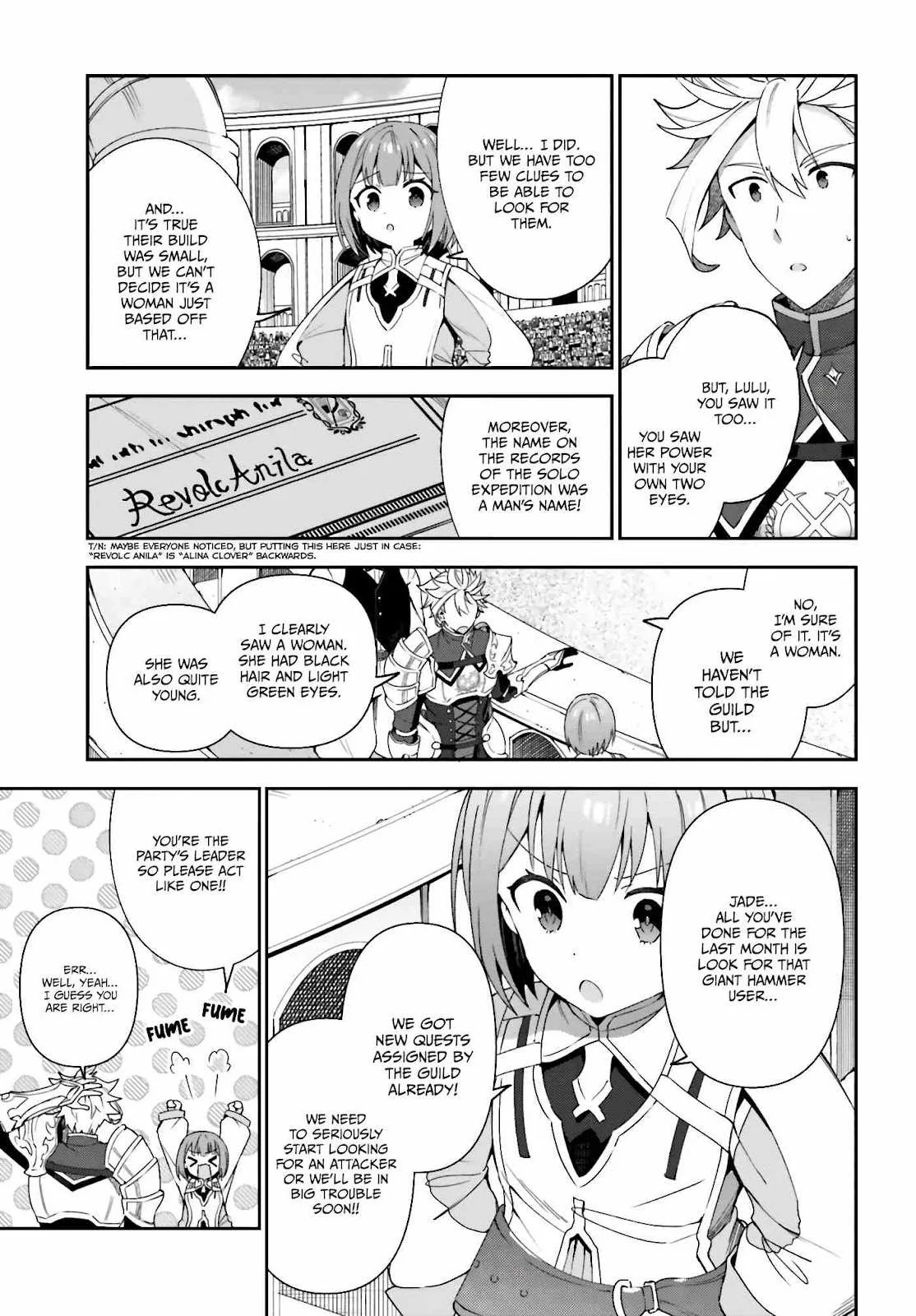 I’m the guild receptionist, but since I don’t want to work overtime, I think I’ll just solo the boss Chapter 2 page 18