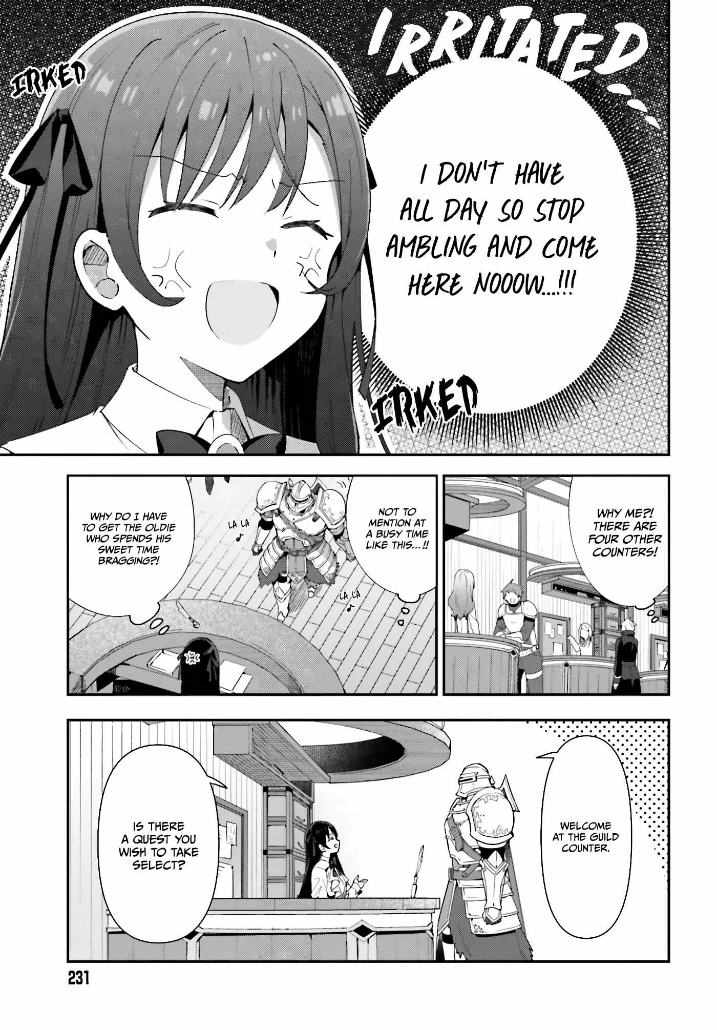 I’m the guild receptionist, but since I don’t want to work overtime, I think I’ll just solo the boss Chapter 1 page 7