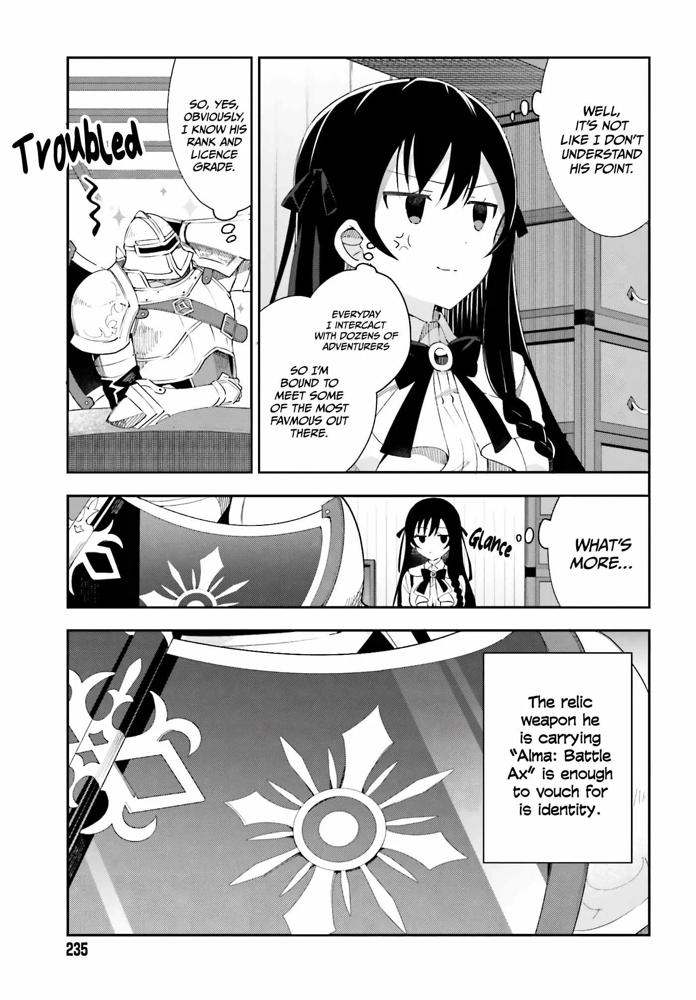 I’m the guild receptionist, but since I don’t want to work overtime, I think I’ll just solo the boss Chapter 1 page 11