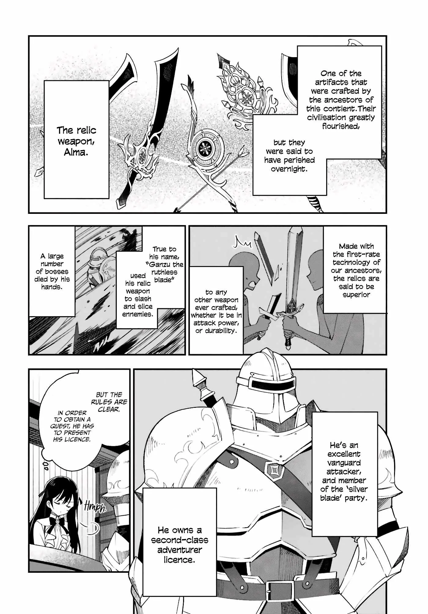 I’m the guild receptionist, but since I don’t want to work overtime, I think I’ll just solo the boss Chapter 1 page 12