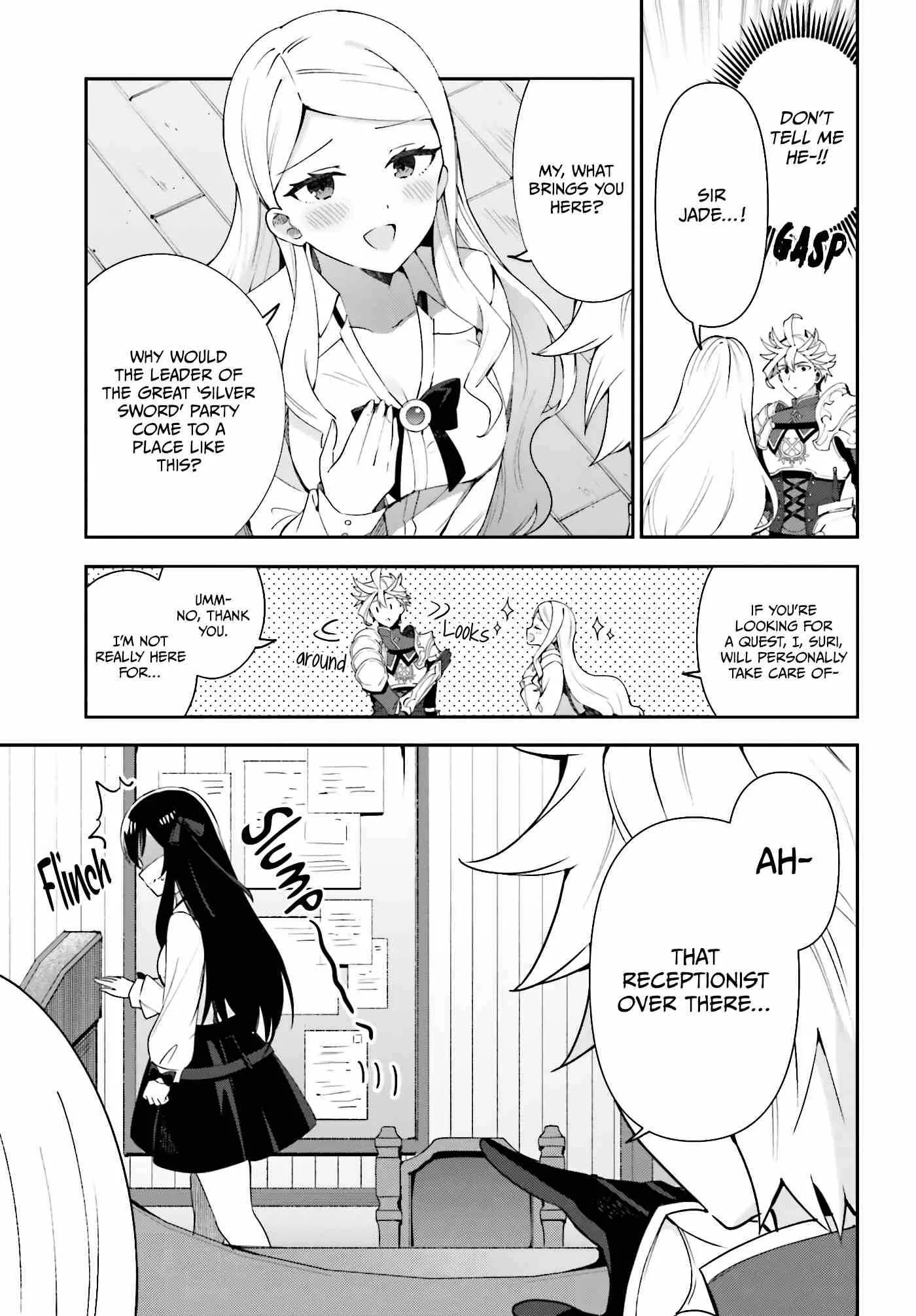 I’m the guild receptionist, but since I don’t want to work overtime, I think I’ll just solo the boss Chapter 3 page 4