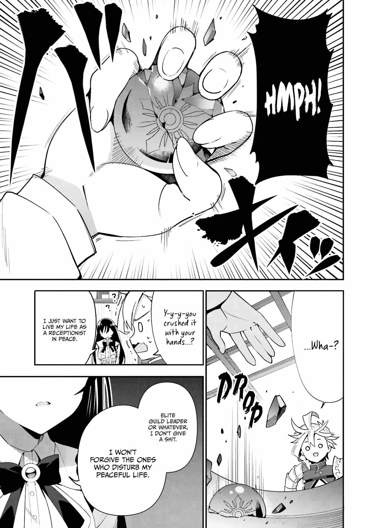 I’m the guild receptionist, but since I don’t want to work overtime, I think I’ll just solo the boss Chapter 3 page 12