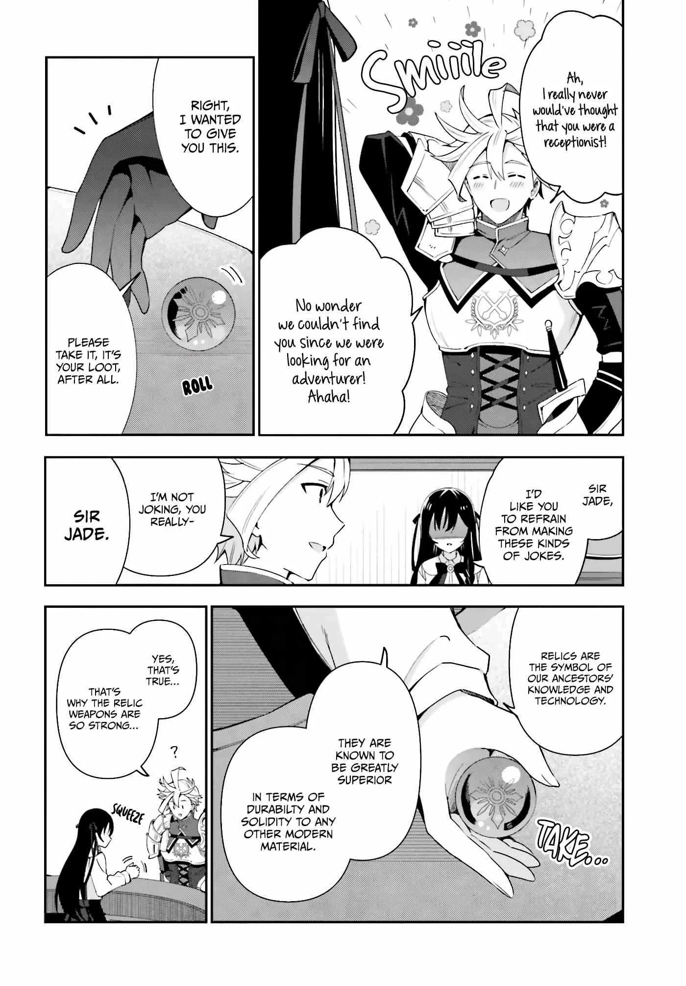 I’m the guild receptionist, but since I don’t want to work overtime, I think I’ll just solo the boss Chapter 3 page 11