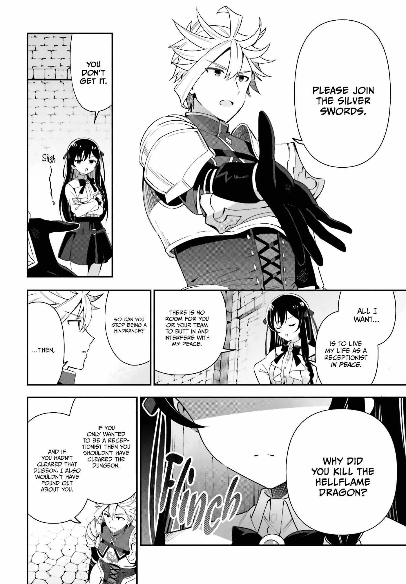 I’m the guild receptionist, but since I don’t want to work overtime, I think I’ll just solo the boss Chapter 3 page 23