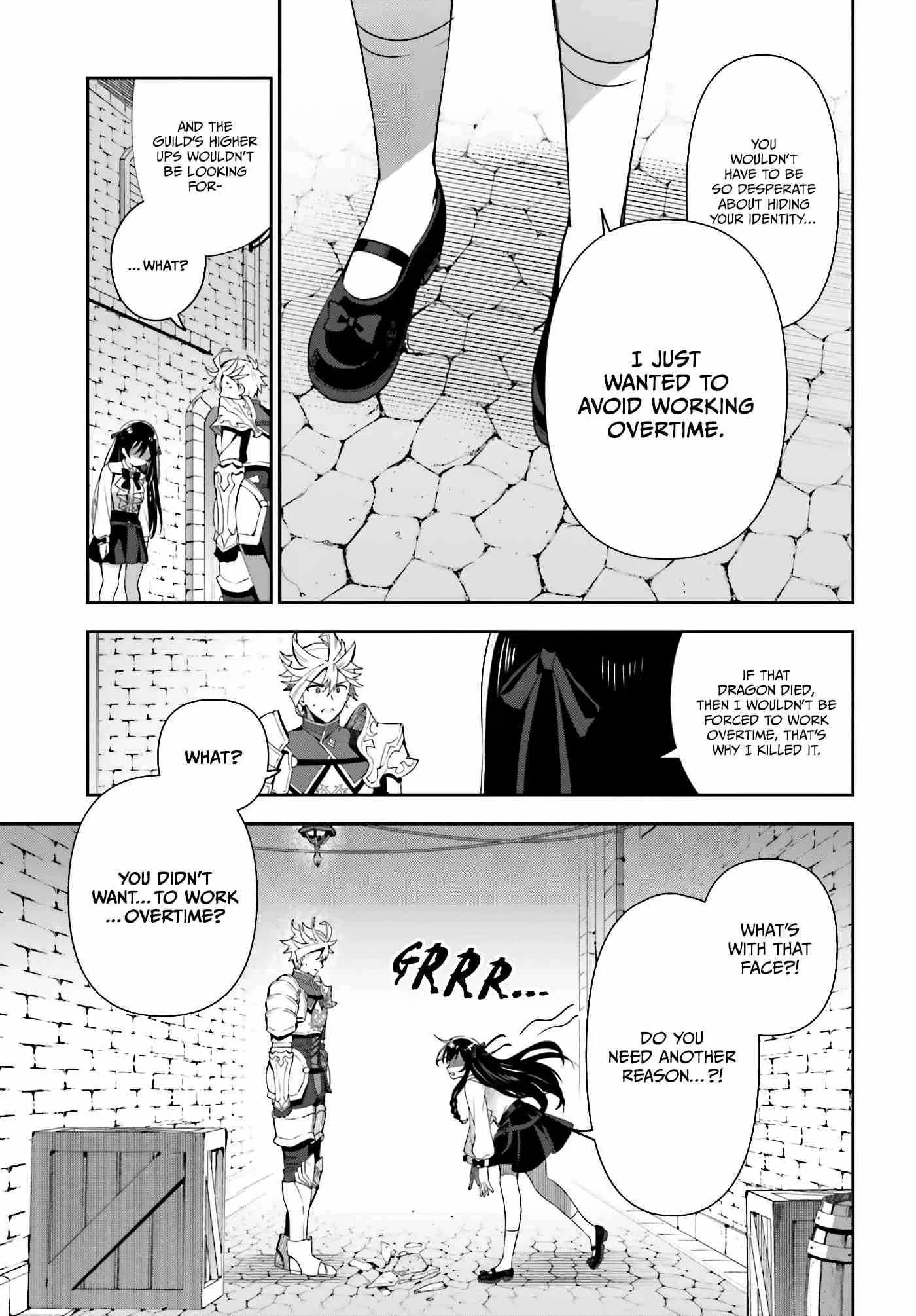 I’m the guild receptionist, but since I don’t want to work overtime, I think I’ll just solo the boss Chapter 3 page 24
