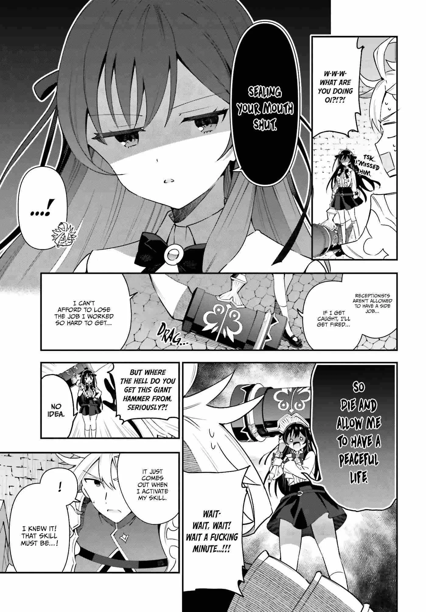 I’m the guild receptionist, but since I don’t want to work overtime, I think I’ll just solo the boss Chapter 3 page 18