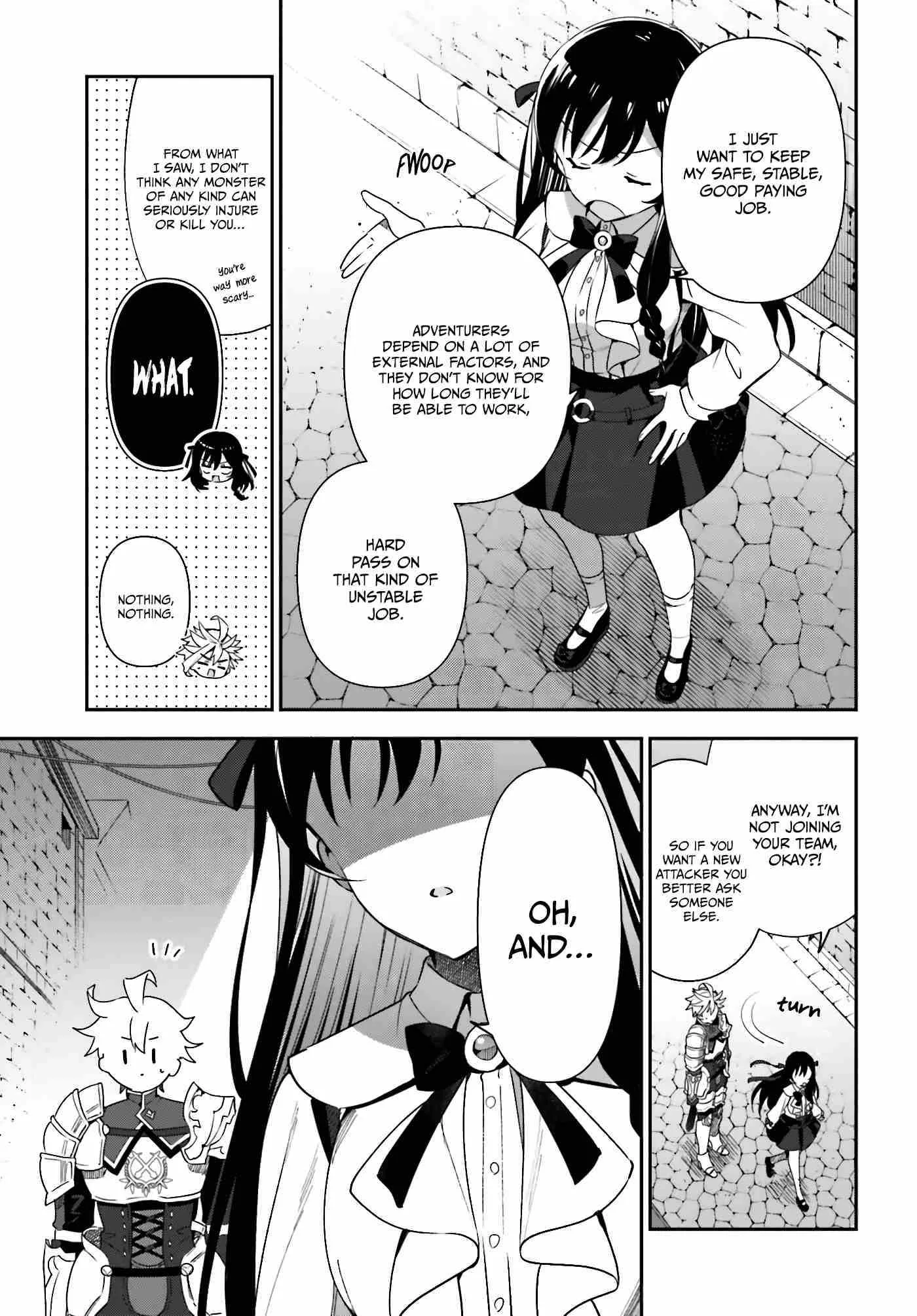 I’m the guild receptionist, but since I don’t want to work overtime, I think I’ll just solo the boss Chapter 3 page 26