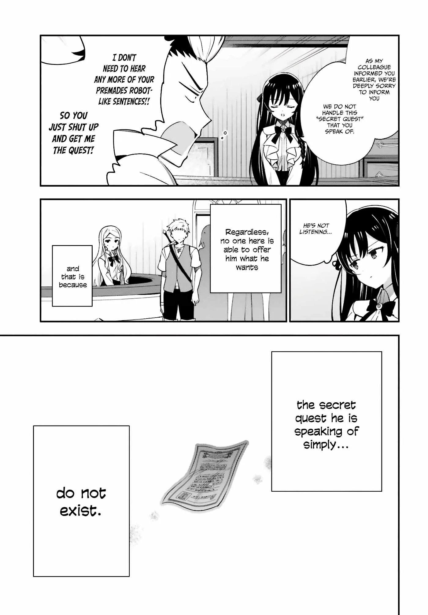 I’m the guild receptionist, but since I don’t want to work overtime, I think I’ll just solo the boss Chapter 4 page 18