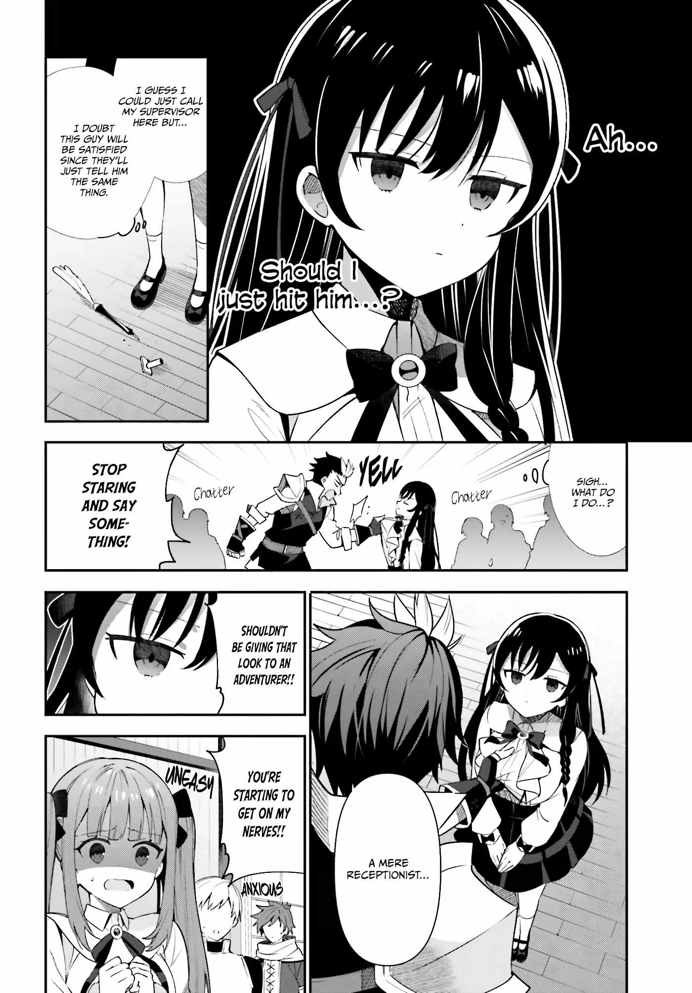 I’m the guild receptionist, but since I don’t want to work overtime, I think I’ll just solo the boss Chapter 4 page 21